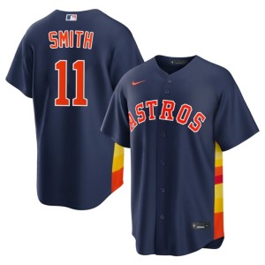 Cam Smith Official Navy #11 Houston Astronauts Mens Jerseys 715468-320