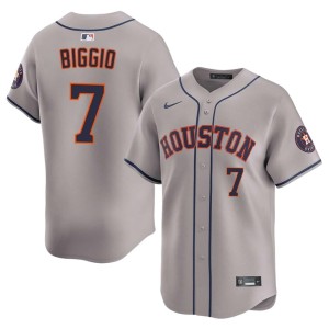 Craig Biggio Limited HOU #7 Men Gray Jerseys 951195-229