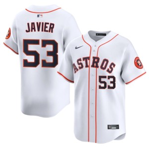Cristian Javier White Men's HOU New #53 Jerseys 402576-613