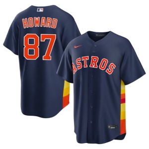 Dylan Howard Mens Navy #87 Limited The Astros Jerseys 106575-134
