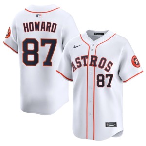Dylan Howard #87 Houston Astronauts Men White MLB Jersey 433113-616