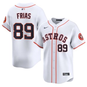 Francisco Frias Men White Houston 'Stros #89 Limited Jerseys 345568-781