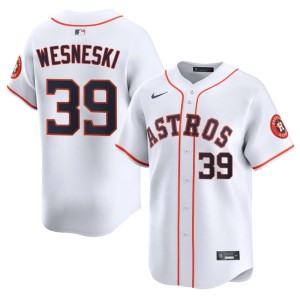 Hayden Wesneski Mens Houston Astronauts Authentic #39 White Jerseys 555771-592