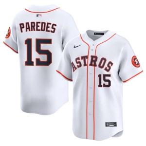 Isaac Paredes #15 Men's White New Houston Jersey 860015-383