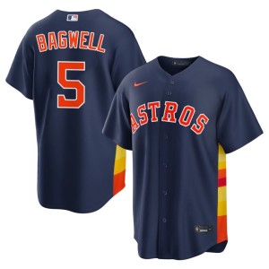 Jeff Bagwell New Houston Men Navy #5 Jerseys 114174-755