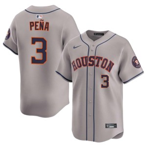 Jeremy Pena #3 Men's The Orange Crush Authentic Gray Jerseys 596551-562