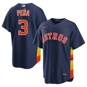 Jeremy Pena Navy #3 The Astronauts Mens Official Jerseys 580477-858