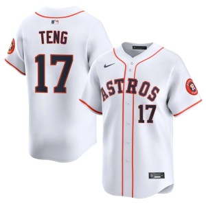 Kai-Wei Teng New #17 Men's 'Stros White Jerseys 518506-242