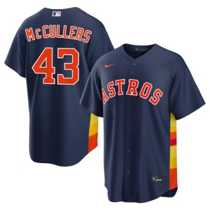 Lance McCullers Jr. #43 Player HOU Astros Navy Men Jerseys 897963-644