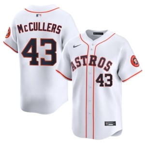 Lance McCullers Jr. Houston Embroidery #43 Mens White Jersey 737112-714