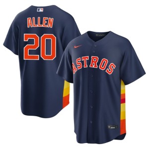 Nick Allen Astros Navy #20 Mens Player Jersey 611756-886