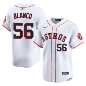 Ronel Blanco #56 Game Houston 'Stros Men's White Jersey 358264-179