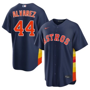 Yordan Alvarez Navy Men Game Houston Astronauts #44 Jerseys 309441-852