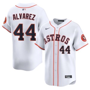 Yordan Alvarez Houston 'Stros White Embroidery #44 Men's Jerseys 560269-706