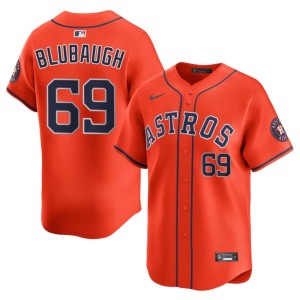 AJ Blubaugh HOU Mens #69 Orange Popular Jersey 233119-154