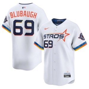 AJ Blubaugh City Connect MLB Houston White #69 Men Jerseys 665582-965