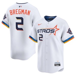 Alex Bregman City Connect Limited White #2 Mens Houston Astronauts Jersey 608180-727
