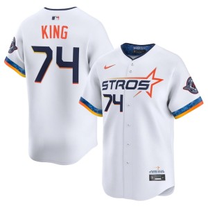 Bryan King City Connect Astros #74 Men White Embroidery Jerseys 620498-126