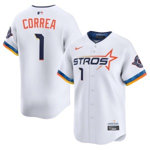 Carlos Correa Astros #1 Mens 2026-27 City Connect White Jerseys 868365-889