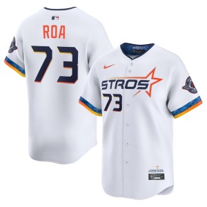 Christian Roa #73 'Stros Embroidery Men's White City Connect Jersey 694625-621
