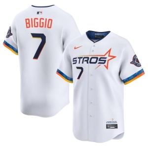 Craig Biggio City Connect #7 Game HOU Mens White Jerseys 419712-990