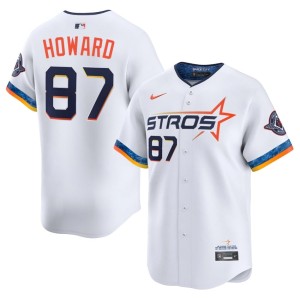 Dylan Howard City Connect White Men 'Stros #87 Limited Jersey 652659-297