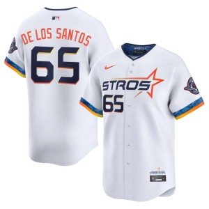 Enyel De Los Santos White Authentic 'Stros City Connect #65 Men Jersey 326311-409