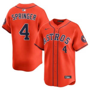 George Springer Mens Houston Astros #4 2026 Orange Jersey 910344-843