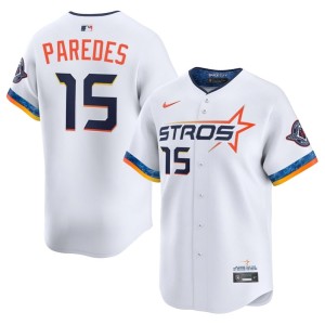 Isaac Paredes Houston Limited White City Connect Men #15 Jerseys 132897-202