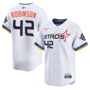 Jackie Robinson Houston 'Stros Authentic City Connect White #42 Men's Jersey 216454-670