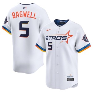 Jeff Bagwell White Men #5 City Connect New HOU Jersey 125423-954