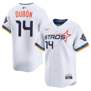 Mauricio Dubon Mens City Connect #14 Astros White Replica Jerseys 622504-919