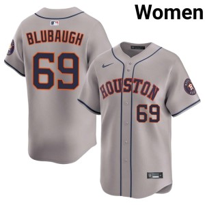 AJ Blubaugh 2026 Gray #69 HOU Women's Jersey 194924-621