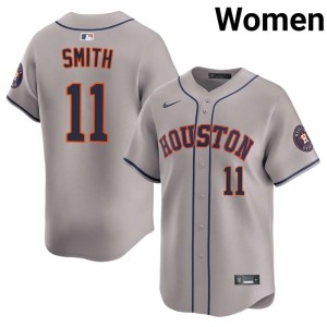 Cam Smith Gray #11 Women Player The Astros Jerseys 348441-688