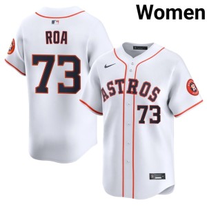 Christian Roa Womens White Houston Astros MLB #73 Jersey 278533-480