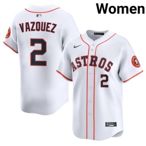 Christian Vazquez #2 2026 Women's White 'Stros Jerseys 907901-600