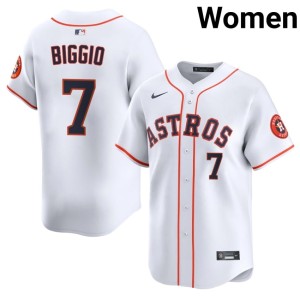 Craig Biggio Limited #7 White 'Stros Women's Jerseys 113072-367