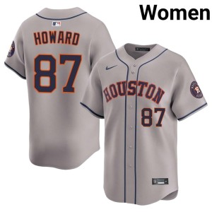 Dylan Howard Popular Gray Houston Astros Womens #87 Jersey 242820-143