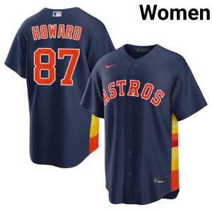 Dylan Howard Womens 2026-27 Houston Astros #87 Navy Jerseys 237097-186