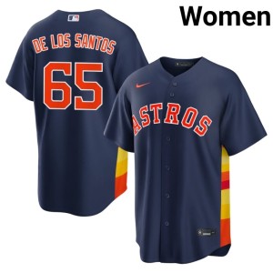 Enyel De Los Santos Navy Women's #65 Astros Game Jerseys 718665-980
