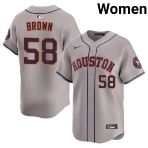 Hunter Brown Gray Women's Popular The Orange Crush #58 Jersey 240924-870