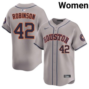 Jackie Robinson Astros 2026-27 Gray Womens #42 Jerseys 504252-117