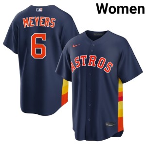 Jake Meyers The Orange Crush Stitched Women's #6 Navy Jerseys 217926-243