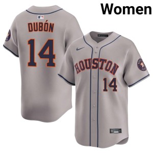 Mauricio Dubon #14 Gray The Astronauts Women MLB Jerseys 502873-588