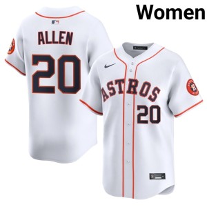 Nick Allen Player White Women The Astros #20 Jerseys 638602-691