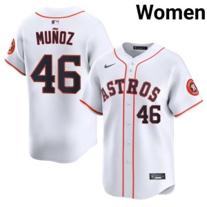 Roddery Munoz White MLB 'Stros Womens #46 Jersey 627995-891