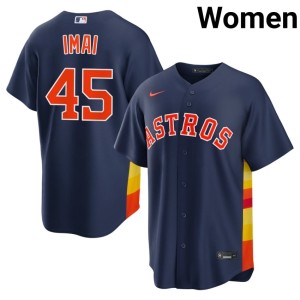 Tatsuya Imai #45 Houston 'Stros Navy New Women Jersey 518504-862