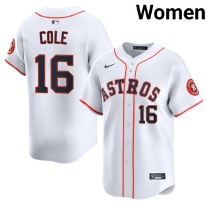 Zach Cole White The Astronauts Women's #16 Stitched Jersey 332683-124
