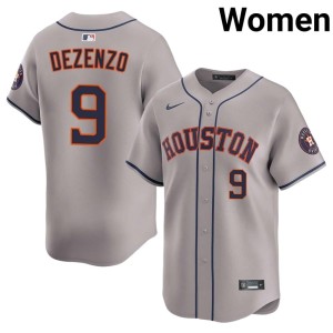 Zach Dezenzo Womens MLB The Astronauts Gray #9 Jersey 541403-306