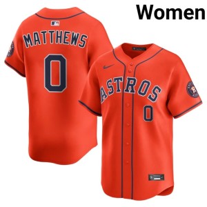 Brice Matthews Women Orange Official #0 The Astronauts Jersey 717590-126